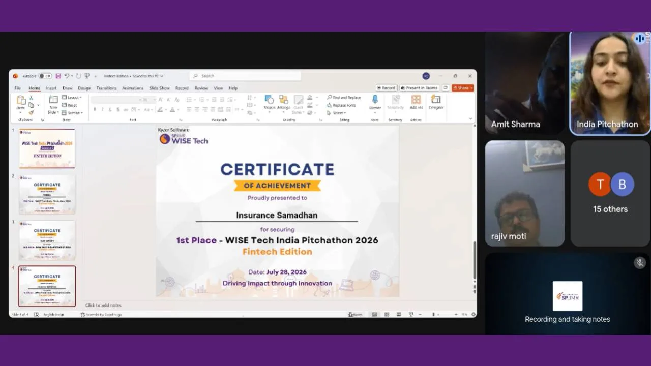 Fintech Edition | WISE Tech India Pitchathon 2026