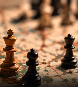 Strategy planning with a chessboard metaphor